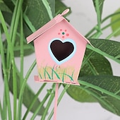 baratos Espanta-espíritos-1pc sinos de vento de flor de metal inserções de decoração micro-paisagem recortes de jardim moído para decoração de jardim de varanda de janela