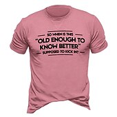 baratos Camiseta gráfica masculina-Homens Letra Estampas Abstratas Camiseta Estilo casual Algodão Manga Curta Gráfico Camisa Preto Vinho Azul Marinho Escuro Camiseta confortável Férias Rua Roupas de estilistas