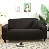 baratos Cobertura de Sofa-capas elásticas para sofá, capa de sofá secional cor de vinho para cães, capas para sofá de dois lugares, em forma de L, 3 lugares, em forma de U, poltrona, protetor de sofá lavável, macio e durável