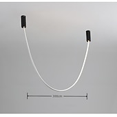 billige Pendellys-led pendel 2/3/4m liner design 1-lys 4000lm minimalistisk design pendel for spisestue, soverom, stue