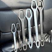 abordables Outillage à Main-1pc 3-24mm clé à double tête multifonctionnelle, outils ménagers universel auto-serrant réglable clé en forme spéciale outils à main portables