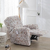 cheap Recliner Chair Cover-Stretch Recliner Cover Recliner Covers 1 Seater Armchair Couch Slipcover with Elastic Loop, Anti-cat Scratch Furniture Protector for Kids, Pets, Dogs, Cats