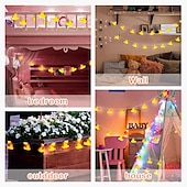 cheap USB String Lights-Cute Yellow Duck Sheep Hippo Animal Shaped LED Fairy String Lights 1.5M 10LEDs Indoor Outdoor Christmas Wedding Birthday Party Garden Children&#039;s Room Decoration