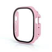 economico Cover per smartwatch-Custodia per orologi con protezione per lo schermo Compatibile con Apple Watch Ultra 49mm / Series 8 7 41mm 45mm / Series 6 5 4 SE 40mm 44mm / Series 3 2 1 38mm 42mm Resistente agli urti PC rigido
