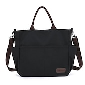 economico Borsette e borse tote-grande borsa tote in tela con più tasche – borsa a tracolla casual per donna, viaggio e uso quotidiano