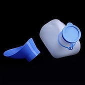 preiswerte Badutensilien-tragbare Urinal-Töpfchenflasche mit Deckel für Auto, Notfall, Reise (1000ml)