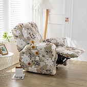 cheap Recliner Chair Cover-Stretch Recliner Cover Recliner Covers 1 Seater Armchair Couch Slipcover with Elastic Loop, Anti-cat Scratch Furniture Protector for Kids, Pets, Dogs, Cats