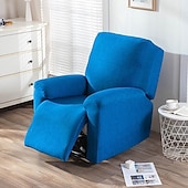 cheap Recliner Chair Cover-Stretch Recliner Cover Recliner Covers 1 Seater Armchair Couch Slipcover with Elastic Loop, Anti-cat Scratch Furniture Protector for Kids, Pets, Dogs, Cats