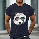 ieftine tricouri pentru bărbați mărimi plus-Bărbați Mărime Plus Mare înalt Tricou Tricouri Crewneck Negru Alb Bleumarin Mânecă scurtă În aer liber Ieșire Imprimeu Imprimeu Grafic Îmbrăcăminte Amestec Bumbac Șic Stradă Stilat Casual