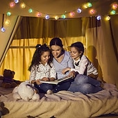 tanie Oświetlenie świąteczne-Moon stars fairy string lights 3m 20 leds 6m 40 leds ramadan string lights zasilany z baterii na ramadan boże narodzenie wesele dekoracje na patio domu