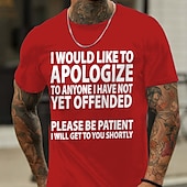 お買い得  メンズグラフィックTシャツ-男性用 レタード Tシャツ カジュアルスタイル コットン１００％ 半袖 グラフィック シャツ ワイン ヘザーグレー ブラック 快適なTシャツ バケーション カジュアル ファッションデザイナーの衣類