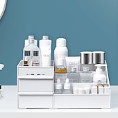 cheap Jewelry &amp; Cosmetic Storage-Drawer Makeup Storage Box Cosmetic Storage Box Desktop Dresser Organizer Container Jewelry Lipstick Cosmetics Storage Rack Large Capacity