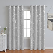 economico Curtain blackout-tende per tende oscuranti passacavo per fattoria/occhiello pannelli per tende per soggiorno porta della camera da letto cucina balcone trattamenti per finestre oscuramento termico della stanza