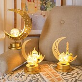 levne Ramadán dekorace světla-eid mubarak dekorativní lampa sváteční osvětlení muslimský ramadán festival led hrad měsíc noční světlo domácí stěna ložnice dekorace