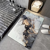 voordelige Absorberend vloerkleed-diatomeeënaarde badmat antislip marmerpatroon superabsorberende toiletdeur sneldrogende voetmat toegangsdeurmat antislipmat