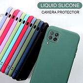 お買い得  サムスン用ケース-Samsung Galaxy S24 S23 S22 S21 S20 Plus Ultra S9 Plus A12 A32 A52 A13 S25 Ultra用電話ケース リキッドシリコンケース スリム 耐キズ ソフトエッジ ソリッドカラードシリカゲル