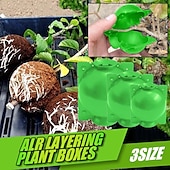 cheap Garden &amp; Urban Farming-5pcs Reusable Plant Rooting Device Plant Rooting Grow Box High Pressure Propagation Ball Grafting Device Botany Root Controller Garden Plant Rooter Box For Rose Tree Fruit Bush Magnolia