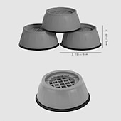 abordables Crochets et fixations-4 pièces anti-vibration pieds coussinets tapis en caoutchouc slipstop silencieux universel machine à laver réfrigérateur support amortisseurs support