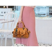 economico Borsette e borse tote-borsa da donna in similpelle blu – elegante borsa a tracolla di grande capienza con tasche per lavoro e viaggio