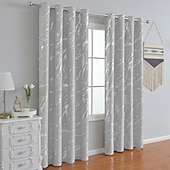 economico Curtain blackout-tende per tende oscuranti passacavo per fattoria/occhiello pannelli per tende per soggiorno porta della camera da letto cucina balcone trattamenti per finestre oscuramento termico della stanza