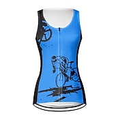 economico Maglie da donna-Per donna Gilet da ciclismo Maglia da ciclismo Senza maniche Bicicletta Gilet / Gilet Maglietta / Maglia Superiore con 3 tasche posteriori Ciclismo da montagna Cicismo su strada Traspirante