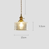 economico Luci a sospensione-lampada a sospensione a led isola luce 1-luce 15 cm lampada a sospensione in vetro rame led elegante design singolo isola luci ristorante in stile moderno negozi / caffè luci soggiorno