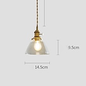 economico Luci a sospensione-lampada a sospensione a led isola luce 1-luce 15 cm lampada a sospensione in vetro rame led elegante design singolo isola luci ristorante in stile moderno negozi / caffè luci soggiorno
