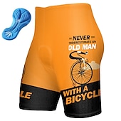 billiga Shorts, tights och byxor för män-Herr Cykelshorts Cykel Vadderade shorts Underdelar Bergscykling Vägcykling sporter Grafisk 3D Tablett Cykel Andningsfunktion Snabb tork Gul Rosa Polyester Elastan Kläder Cykelkläder