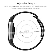 זול להקות שעונים של Fitbit-צפו בנד ל פיטביט Charge 2 סיליקוןריצה תַחֲלִיף רצועה רך מתכוונן נושם רצועת ספורט צמיד
