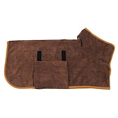 ieftine halat de baie purtabil-prosop pentru animale de companie absorbant cu uscare rapidă halat de baie pentru câini mare verde animal de companie it wrap talie halat de baie