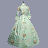 ieftine Rochii-Rococo Βικτωριανής Εποχής Rochie de epoca Rochie De Bal Rochie de bal Maria Antonietta Pentru femei Mascaradă Carnaval Petrecere Halloween Adulți Rochie