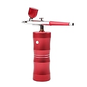 cheap Facial Care Devices-Airbrush Kit Mini Portable Handheld Compressor With Air Brush Spray Gun For Makeup Cake Decorating Model Coloring Manicure Tattoo Drawing Art