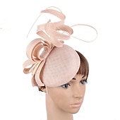 Χαμηλού Κόστους Fascinators-Fascinators Ψεύτικος Λινός Γάμος Kentucky Derby Κοκτέιλ Royal Astcot Μόδα Vintage Με Bowknot Επικεφαλίδα Κεφαλαιοφυλακή ντυθείτε για να εντυπωσιάσετε Ημέρα Αγώνων Φόρεμα 2025
