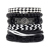 economico Accessori indossabili-set di combinazioni di braccialetti intrecciati da uomo accessori in lega gioielli fai da te
