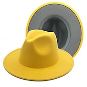 economico Cappelli per feste-berretto Lana / acrilico Cappello Fedora Formale Matrimonio Semplice Con Colore Puro Copricapo Copricapo