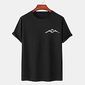 ieftine tricouri pentru bărbați mărimi plus-Bărbați Mărime Plus Tricou Mare si inalt Imprimeu Grafic Crewneck Imprimeu Mânecă scurtă Șic Stradă Stilat Casual Topuri În aer liber Ieșire Topuri