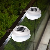 Χαμηλού Κόστους Εξωτερικά Επιτοίχια Φώτα-1/4/6 τμχ ηλιακά φώτα υδρορροής υπαίθριο αδιάβροχο ηλιακό φως φράχτη για πρόσβαση στο κατάστρωμα αυλή βεράντα δρόμο γκαράζ σκάλα τοίχος διακόσμηση τοπίου φωτισμός ηλιακό φως νύχτας