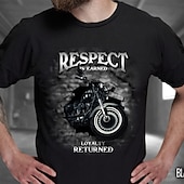 voordelige T-shirts in grote maten voor heren-Voor heren Grote maten Groot lang T-shirt T-shirts Grafische T-shirts Ronde hals Zwart blauw Korte Mouw Buiten Uitgaan Afdrukken Brief Grafische prints Kleding Katoenmix Stijlvol Casual Tops