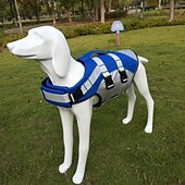 abordables chalecos salvavidas-Perros Chaleco salvavidas Chaleco salvavidas para perros Moda Deportes y Ocio Seguridad Playa Azul Piscina Ropa para perros for Fornido Perro perdiguero de oro Bichón Frisé Pomerania Small
