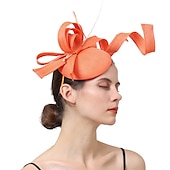 Χαμηλού Κόστους Fascinators-Fascinators Ψεύτικος Λινός Γάμος Kentucky Derby Κοκτέιλ Royal Astcot Μόδα Vintage Με Bowknot Επικεφαλίδα Κεφαλαιοφυλακή ντυθείτε για να εντυπωσιάσετε Ημέρα Αγώνων Φόρεμα 2025