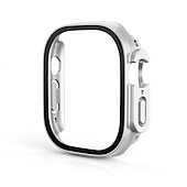 economico Cover per smartwatch-Custodia per orologi con protezione per lo schermo Compatibile con Apple Watch Ultra 49mm / Series 8 7 41mm 45mm / Series 6 5 4 SE 40mm 44mm / Series 3 2 1 38mm 42mm Resistente agli urti PC rigido