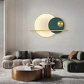 baratos Candeeiros de Parede de interior-luzes led de parede design de círculo regulável 65cm corredor criativo quarto sala de estar fundo decoração da parede arandela iluminação 110-240v