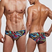 preiswerte Herren Badehosen-Herren 1 Stück Badehosen Bademode Grundlegend 85% Polyester 15% Elasthan Niedrig Blau Rot Rosa
