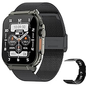 お買い得  スマートウォッチ-iMosi A70 スマートウォッチ 1.96 インチ スマート·ウォッチ ブルートゥース 歩数計 着信通知 アクティビティトラッカー と互換性があります Android iOS 女性 男性 ハンドフリーコール 防水 メディアコントロール IP68 42mmウォッチケース