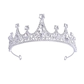 cheap Wearable Accessories-Children&#039;s Crown Headwear Flower Children&#039;s Crystal Handmade Hair Ornament Girl Crown Princess Birthday Band Stage Performance Photography