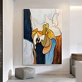 billiga Abstrakta målningar-handgjord oljemålning canvas väggkonst dekoration modern abstrakt för heminredning rullad ramlös osträckt målning