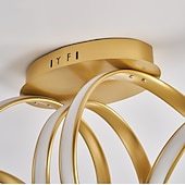 Недорогие Линейный дизайн-светодиодный подвесной светильник с круглой круглой линией, 100 см, алюминиевый островной светильник для столовой, спальни, подвесные светильники, 110-240 В, только диммируемый с дистанционным