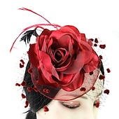 economico Fascinator-Fascinatori  Cappelli  Copricapi con floreale 1PC Occasione speciale  Ladies Day  Copricapo Melbourne Cup per un&#039;ottima impressione Fascinatori del Derby Giornata di corsa Vestito 2025