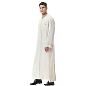 رخيصةأون عربي مسلم-رجالي رداء - روب ثوب / جبة ديني سعودي عربي العربية مسلم رمضان بالغين / قمصان الرضعثوب الراقص