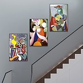 رخيصةأون مطبوعات جميلة-جمالية مجردة قماش مؤطرة جدار الفن كبيرة الحجم 24x16x3 قطع الفن الحديث الطبيعي الحد الأدنى الملصقات يطبع غرفة المعيشة غرفة نوم الحمام المطبخ مكتب جدار ديكور